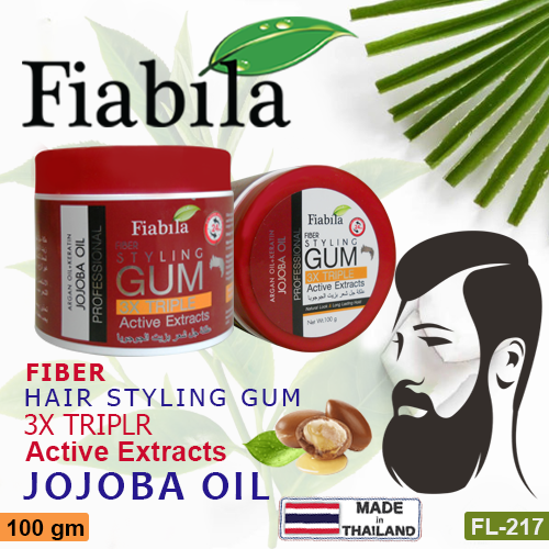 Faibila Fiber Hair Styling Gum Jojoba Oil (100gm)