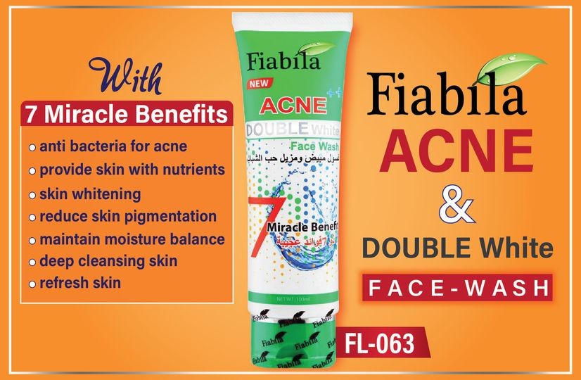 Fiabila Acne & Double White Facewash with 7 Miracle Benefits