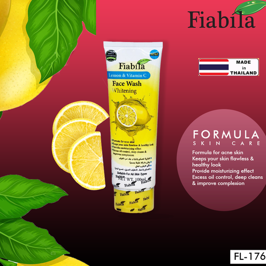 Fiabila lemon & vitamin C fash wash whiteing 100ml