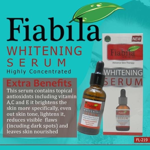 Fiabila Whitening Serum Highly Concentrated Advance Skin Therapy.