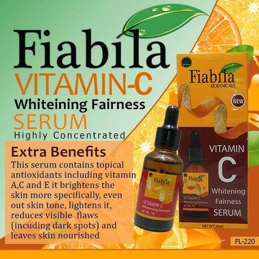 Fiabila VITAMIN-C FACE SERUM WHITING FAIRNESS.