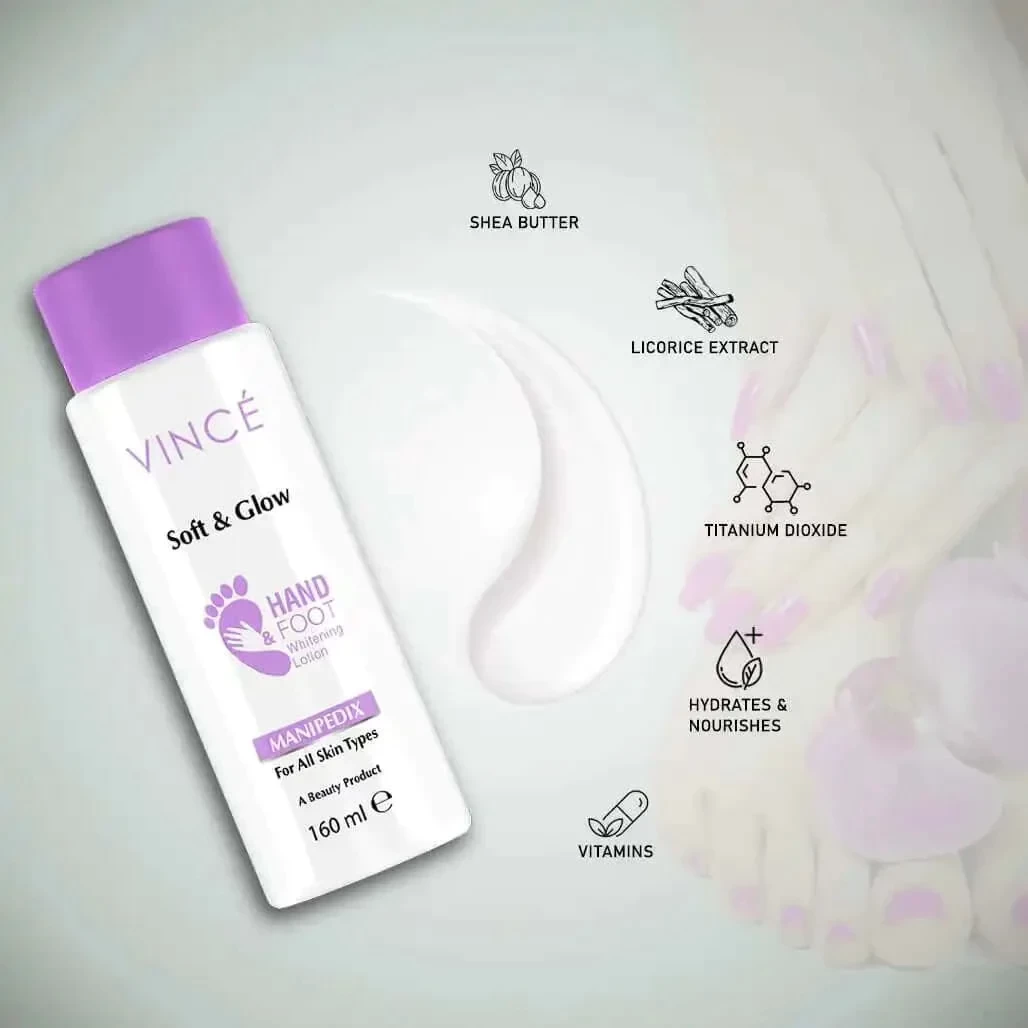 Vince Soft & Glow (Hand & Foot Whitening Lotion)