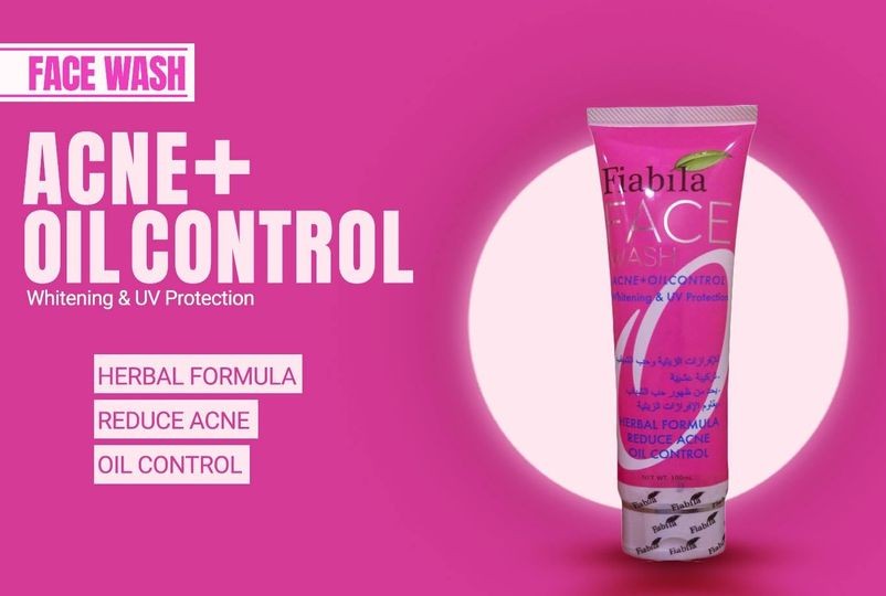 Fiabila Acne + Oil Control Face wash Pink