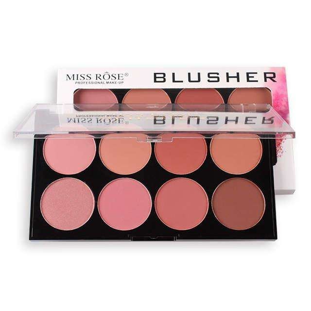 Miss Rose Professional 8 Color Blusher Makeup Kit